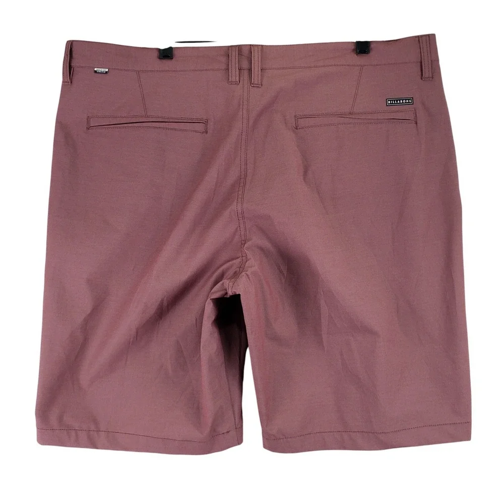 Billabong Crossfire Shorts Mens 40 Mauve Hybrid Quick Dry Stretch Skate Beach